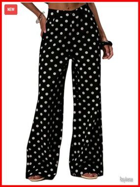 Women Y2K Polka Dot Low Rise Straight Leg Jeans Boyfriend Denim Pants with